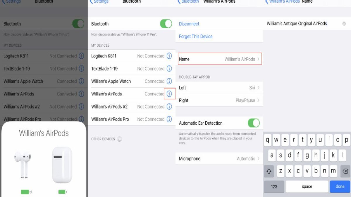 How To Rename Airpods