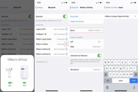 How To Rename Airpods