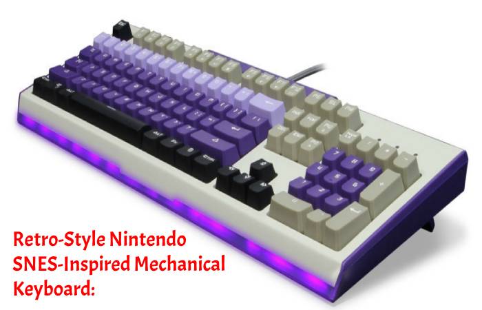 Retro-Style Nintendo SNES-Inspired Mechanical Keyboard