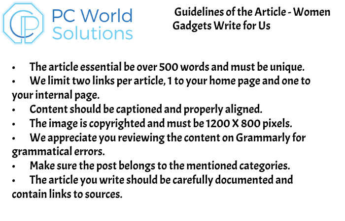 Guidelines of the Article