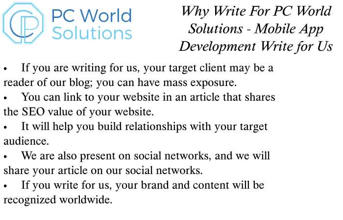 ile App Development Why Write for Us