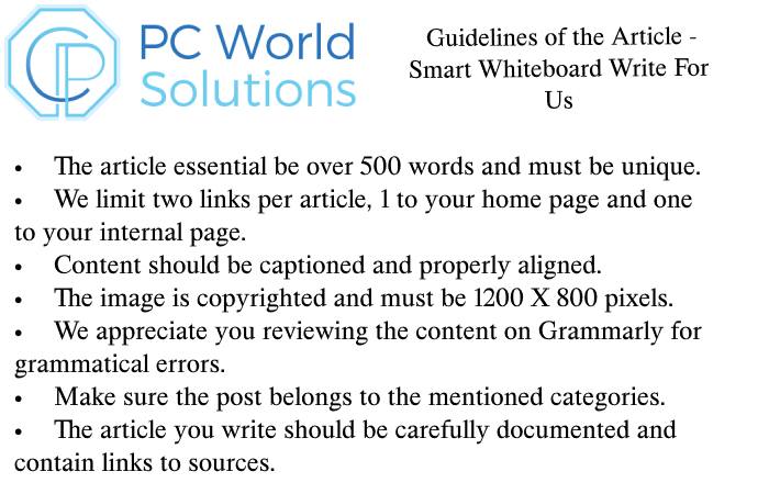 Smart Whiteboard Write for US Guidelines