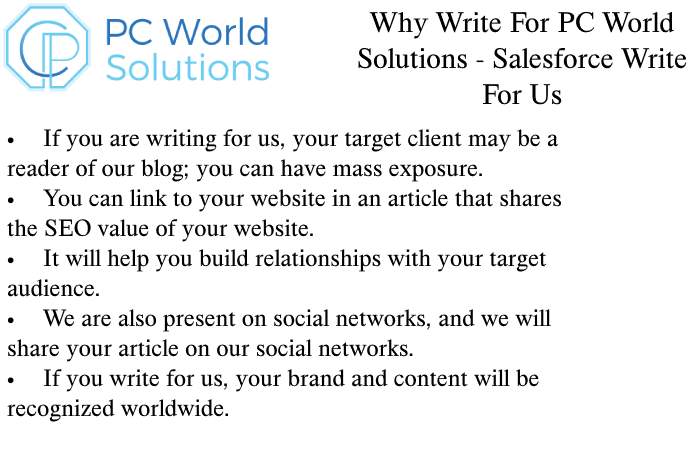 Salesforce Why Write for Us