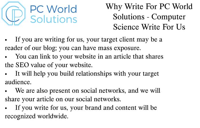 Computer Science Why Write for Us