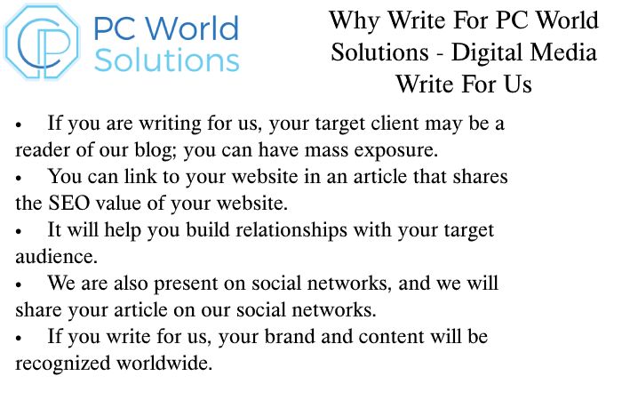 Digital Media Why Write for Us