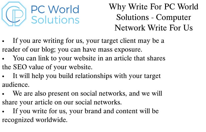 Computer Network Why Write for Us