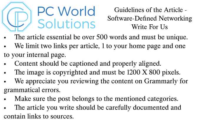Software-Defined Networking Write for Us Guidelines