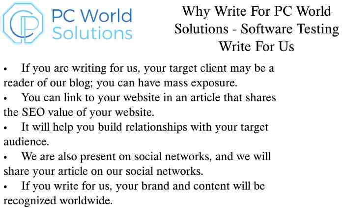 Software Testing Why Write for Us