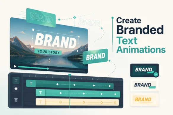 how to create a reusable animated text style for branded videos